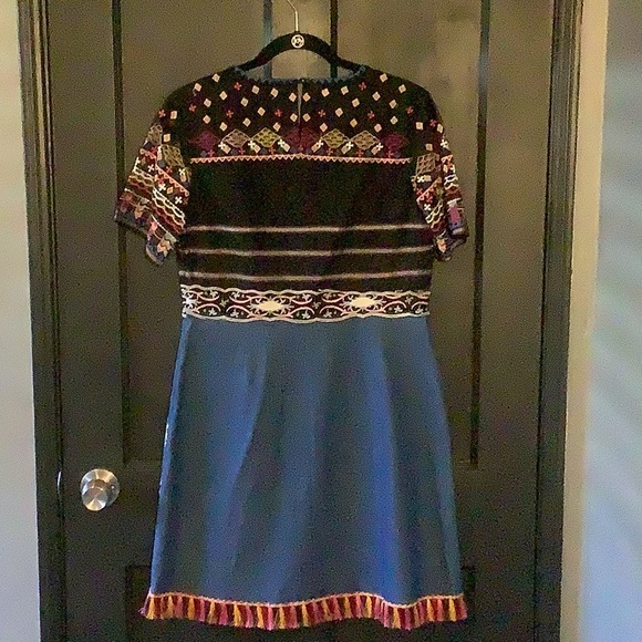 V Christian Embroiled Dress - Picture 9 of 10